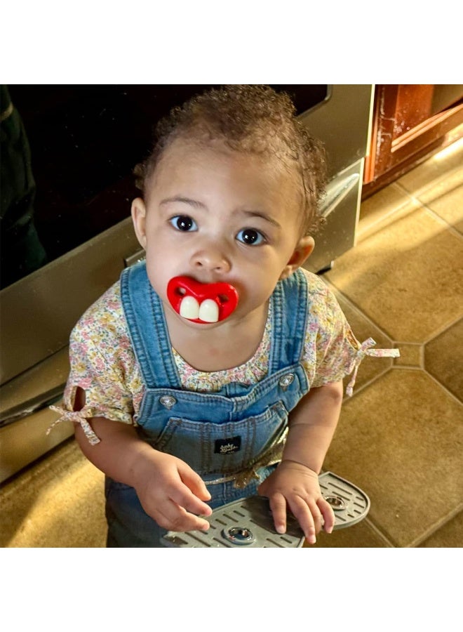 SOLIFEGOBLE Funny Pacifiers for Babies, Newborn Pacifier 0-6-12-18 Months, Infants Pcifiers for 0-6 Months, Toddlers Mustache Pacifier, Baby Gift Pacifiers for Boys and Girls - Image 4